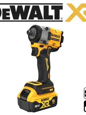 DCF922P2T Aku rázový utahovák bezuhlíkový 1/2" 18V 2x 5,0Ah Li-Ion, kufr TStak, DeWALT