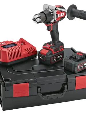 DD 2G 18.0-EC HD/5.0 Set Aku vrtačka šroubovák Turbo bezuhlík 18V 18V 2x 5,0Ah, kufr, Flex