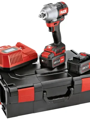 IW 1/2" 750 18.0-EC 5.0/Set Aku rázový utahovák bezuhlík 1/2" 18V 2x 5,0Ah, kufr, Flex