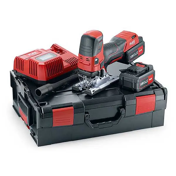JS 18.0-EC/5.0 Set Aku přímočará pila, hříbek, bezuhlíková 18V 2x 5,0Ah, kufr L-BOXX, Flex