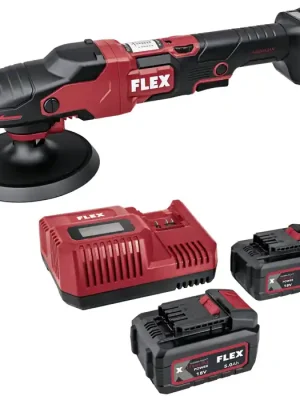 PE 2 18-EC Set Aku leštička rotační 150mm bezuhlíková 18V 2x 5,0 Ah, Flex