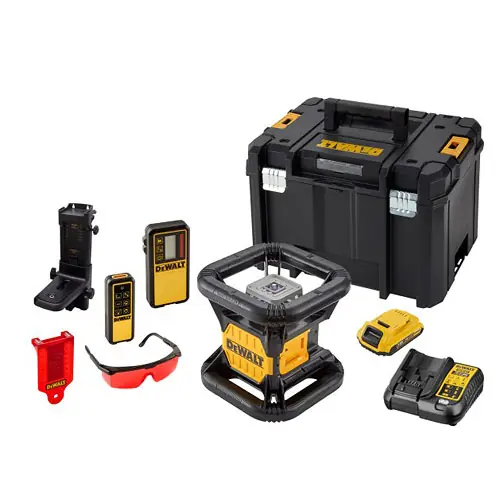 DCE079D1R Laser rotační samonivelační, červený paprsek 18V 1x 2,0Ah Li-Ion DeWALT