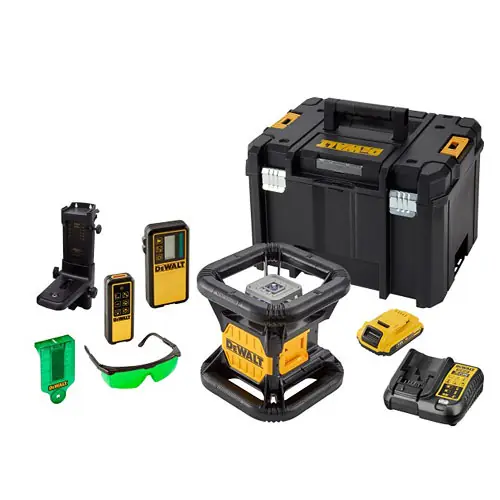 DCE079D1G Laser rotační samonivelační, zelený paprsek 18V 1x 2,0Ah Li-Ion DeWALT