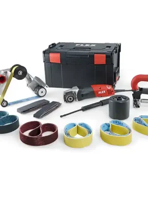 BSE 14-3 INOX Set TRINOXFLEX Satinýrka a pásová bruska na broušení trubek 1400W, Flex