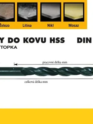 Vrták HSS 2,4x030/057mm DIN338, válcovaný OREN