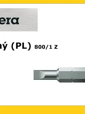 Bit PL 4,0x0,5x25mm Standard, WERA 800/1 Z , Wera - Doprodej (2ks)