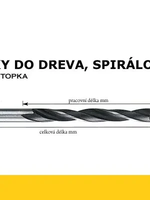 Vrták do dřeva spirálový 03x030/060mm, Oren