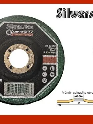 Kotouč brusný na kámen 180x6,0x22,2mm SS, Sonnenflex - Doprodej (9ks)