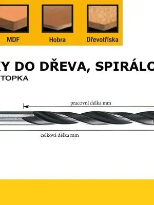 Vrták do dřeva spirálový 18x130/200mm, DeWalt