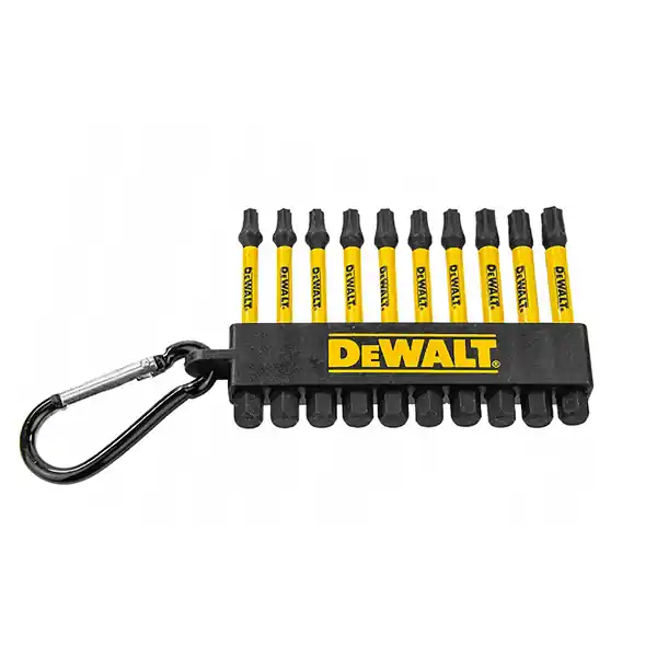 Sada bitů T20, T25, T30 - 50mm Extreme Impact Torsion, 10ks karabina DT7275 DeWalt