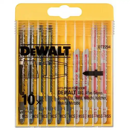 DT2294 10ks pilky do přímočaré pily, dřevo, železo, DeWalt
