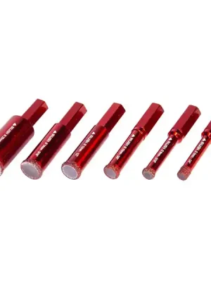 Korunka diamantová 6mm /33mm/10mm DRYGRES 4DRILL, Rubi