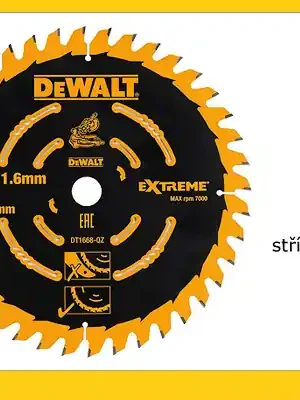 Pilový kotouč 184x1,65x16mm, SK40 ATB, 20° jemný řez, DeWalt