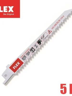 RS/Bi-150 6 VE5 Plátky do mečové pily 5ks, 150mm, dřevo, dřevo s hřebíky, MDF desky, Flex