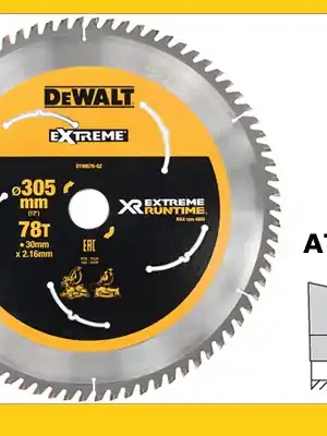 Pilový kotouč 305x1,65x30mm, SK42 ATB/R, 7° univerzální řez, DT99574 DeWalt