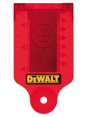 Laserová zaměřovací karta, červená DE0730 DeWalt