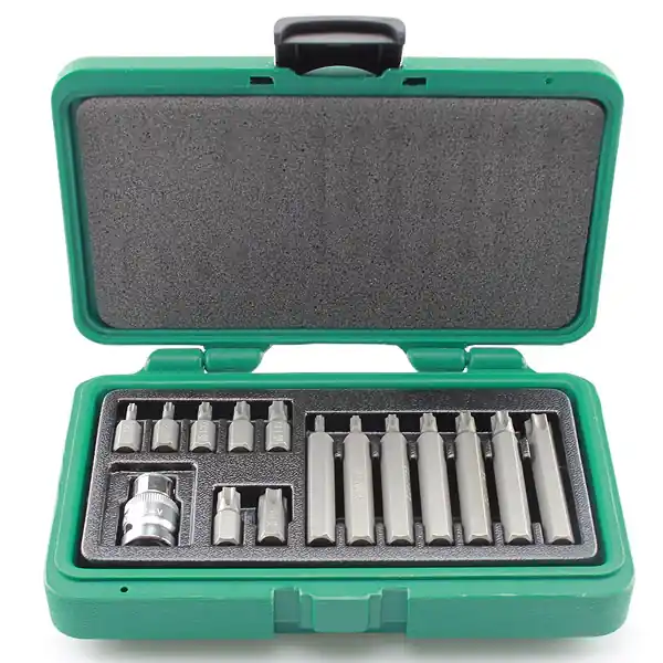 Sada hlavic Torx TRX T20, T25, T30, T40, T45, T50, T55 - 11ks, HONITON