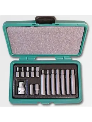 Sada hlavic Imbus HEX 4, 5, 6, 7, 8, 10, 12 - 15ks,  HONITON