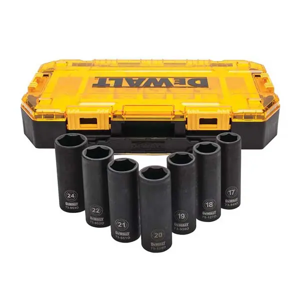 7dílná sada prodloužených hlavic 1/2 DWMT74737-0 DeWALT