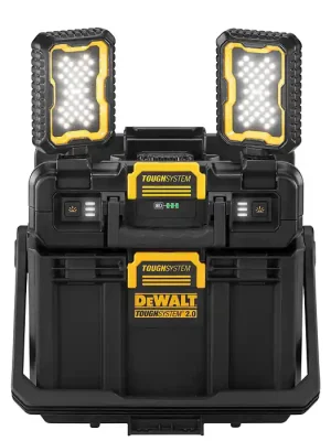 DS Kufr plastový 1/2 přepravka + prac. světlo Tough System 2.0 - IP65, DWST08061-1, DeWALT