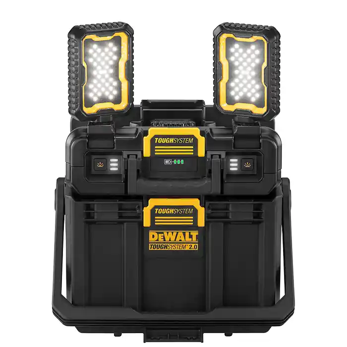 DS Kufr plastový 1/2 přepravka + prac. světlo Tough System 2.0 - IP65, DWST08061-1, DeWALT