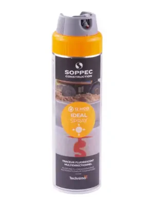 Značkovač sprej Ideal 360° - Oranžová barva, 500 ml
