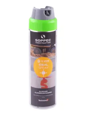 Značkovač sprej Ideal 360° - Zelená barva, 500 ml