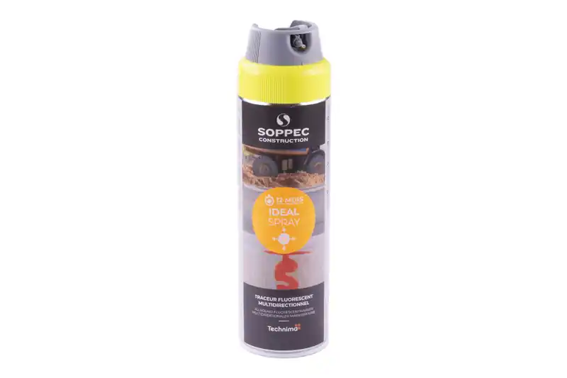 Značkovač sprej Ideal 360° - Žlutá barva, 500 ml