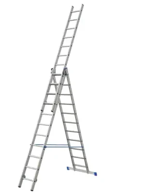 Žebřík třídílný Al 3x11příček ALUMET