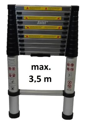Žebřík teleskopický Alu, 3,5m - AR99-6350