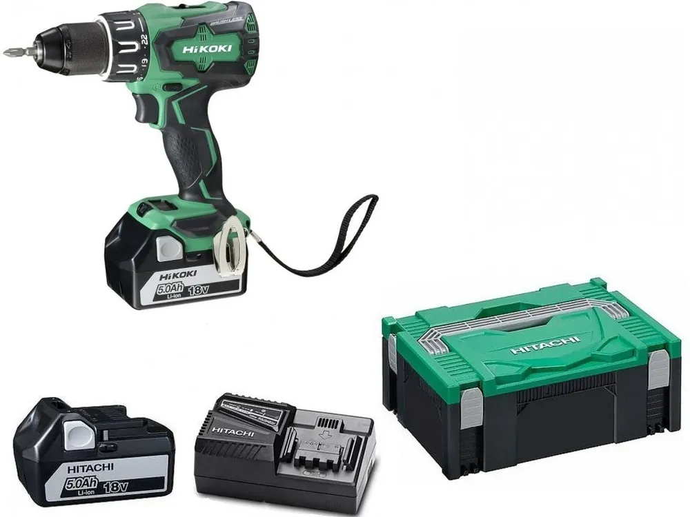 Aku příklepový vrtací šroubovák HiKOKI / Hitachi DV18DBSLWFZ 5,0 Ah