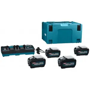 Makita sada Li-ion XGT 40V 4ks BL4050F+1ks DC40RB+1ksMakpac, 191U42-2
