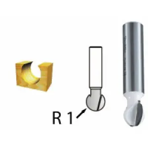 Kulová fréza stopka 8 mm,9,5x8,3x41 mm