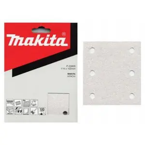 brusný papír suchý zip 102x114mm 6 děr K180 10 ks