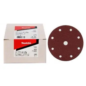 brusný papír suchý zip 150mm 6 děr K60 50ks P-37574