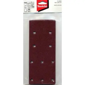 brusný papír suchý zip 100x240mm 10 děr K80 10ks=oldP-20666