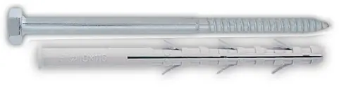 hmoždinka TUP3+vrut 6. hr.hl. 8 x 80 nylon/žl.zinek
