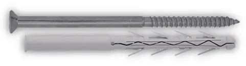hmoždinka TUP4+vrut TX 8 x 80 nylon/žl.zinek