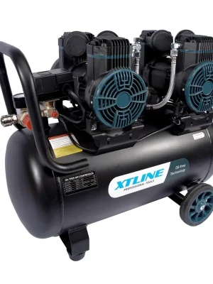 XT2050 Kompresor bezolejový 2x 1450 W, 50 L XTline