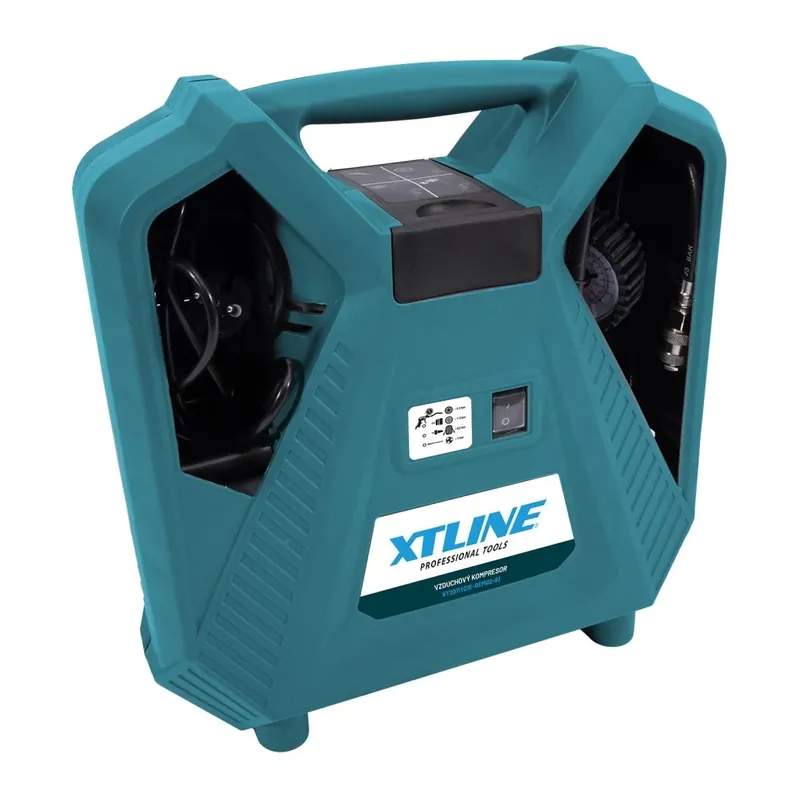 XTLINE Kompresor bezolejový 1100 W + příslušenství 8 dílů XTline