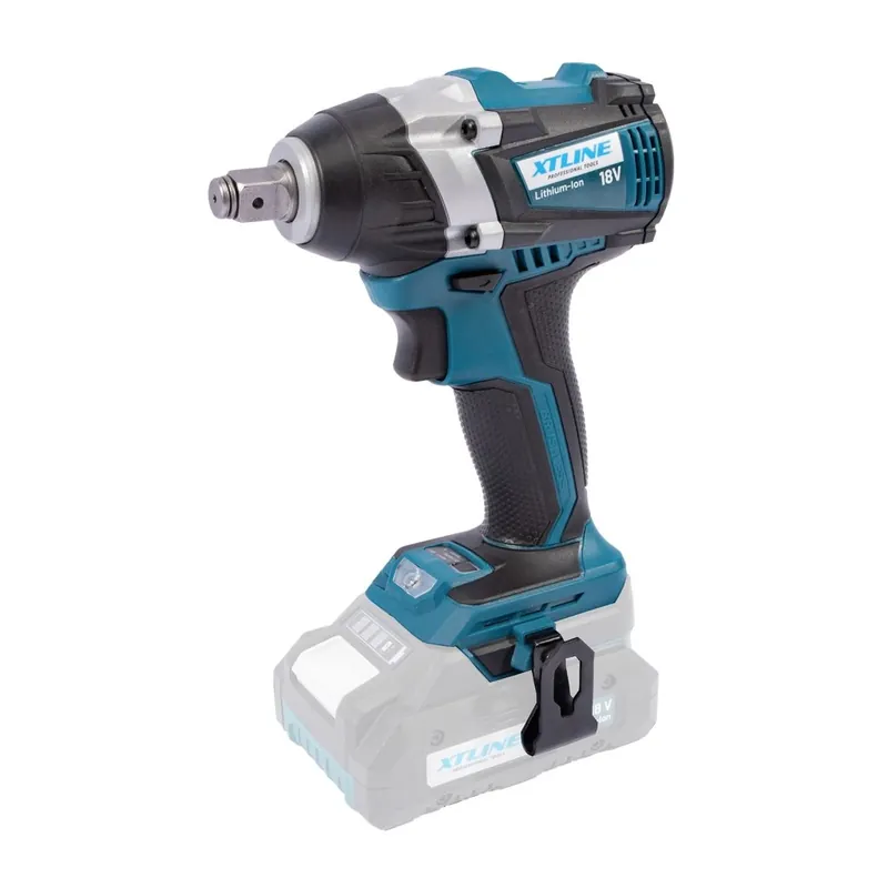 XTLINE Aku rázový utahovák na 1/2" hlavice bezuhlíkový 18 V, 300 Nm XTline