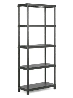 Tribac 009504BK Regál Plus, 5 polic, šířka 80 cm KIS-KETER