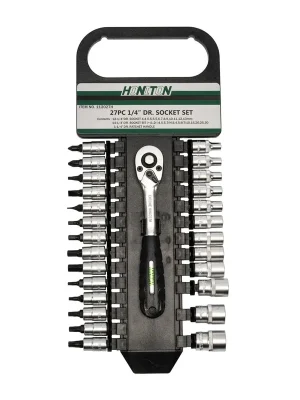 HONITON Sada hlavic 1/4” 27 dílů  HONITON