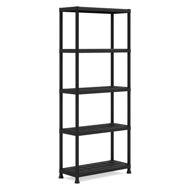 Tribac 009509BK Regál Plus, 5 polic, šířka 75 cm KIS-KETER