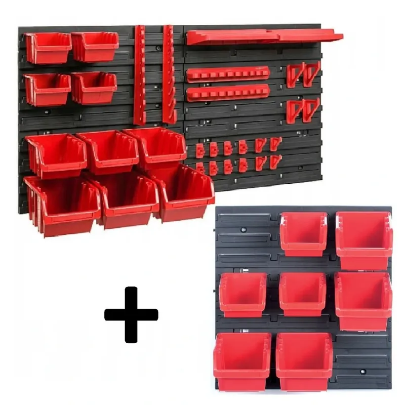 Nástěnný organizér na nářadí + deska se 7 boxy Kistenberg