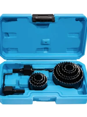 XTLINE Sada vykružovacích korunek 10 dílů | 19-64 mm, plastový box XTline
