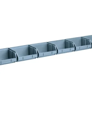 Sada 6 pracovních úložných boxů 100x95x50mm s lištou na zavěšení  ARTPLAST