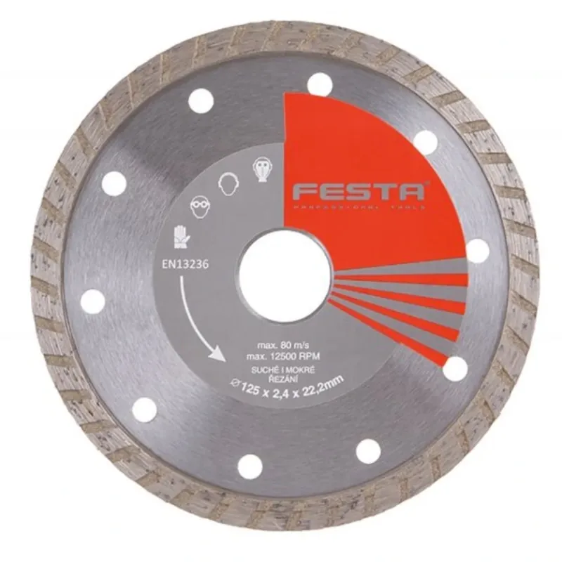 Kotouč diamantový FESTA TURBO 125x2.4x22.2mm FESTA