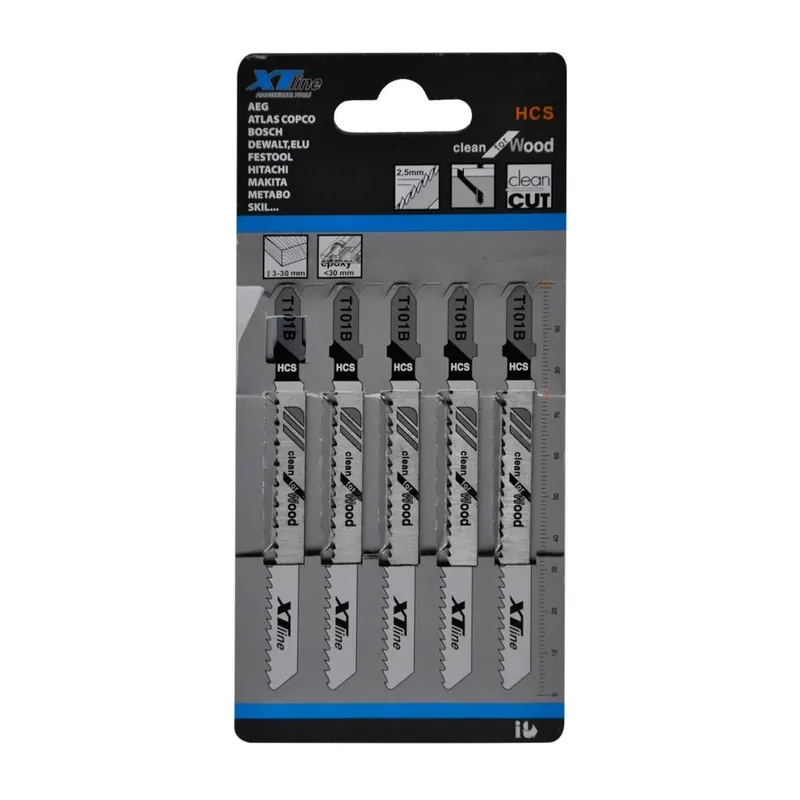 XTLINE Pilové plátky přímočaré | HSS 50 mm, 21 Tpi (1bal/5ks) XTline