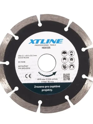 Kotouč diamantový segmentový 125x2,1x22,2mm XTline